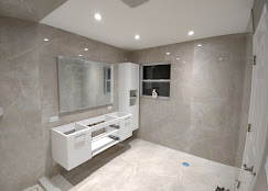Modern bathroom remodel